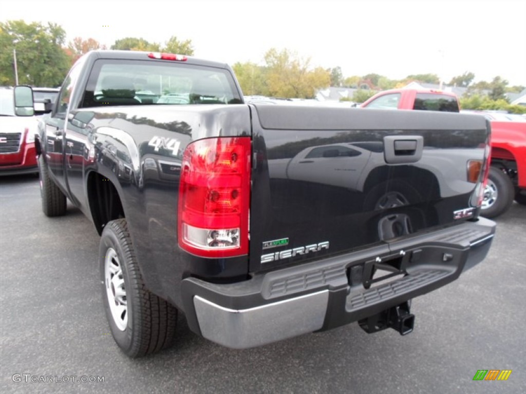 Onyx Black 2012 GMC Sierra 2500HD Regular Cab 4x4 Exterior Photo #71819690