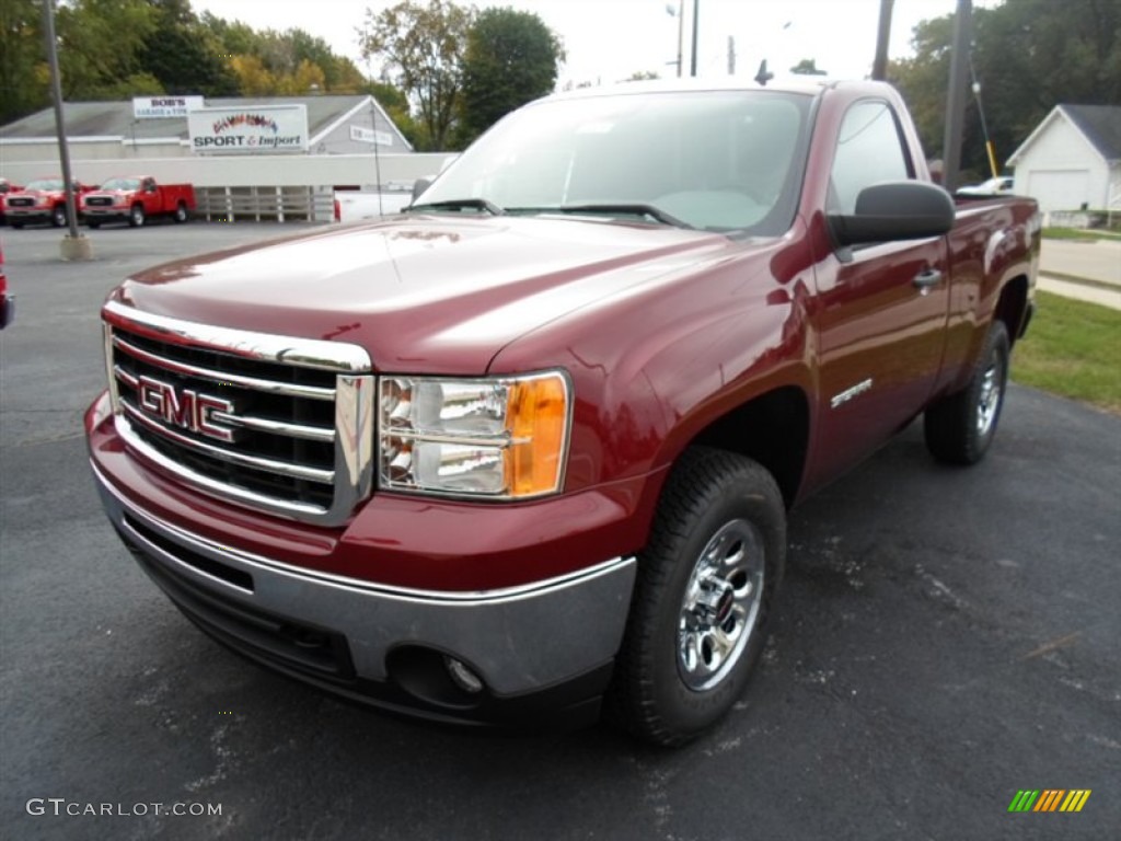 2013 Sierra 1500 Regular Cab 4x4 - Sonoma Red Metallic / Dark Titanium photo #1
