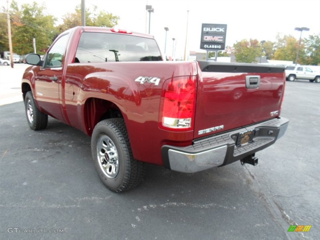 2013 Sierra 1500 Regular Cab 4x4 - Sonoma Red Metallic / Dark Titanium photo #5