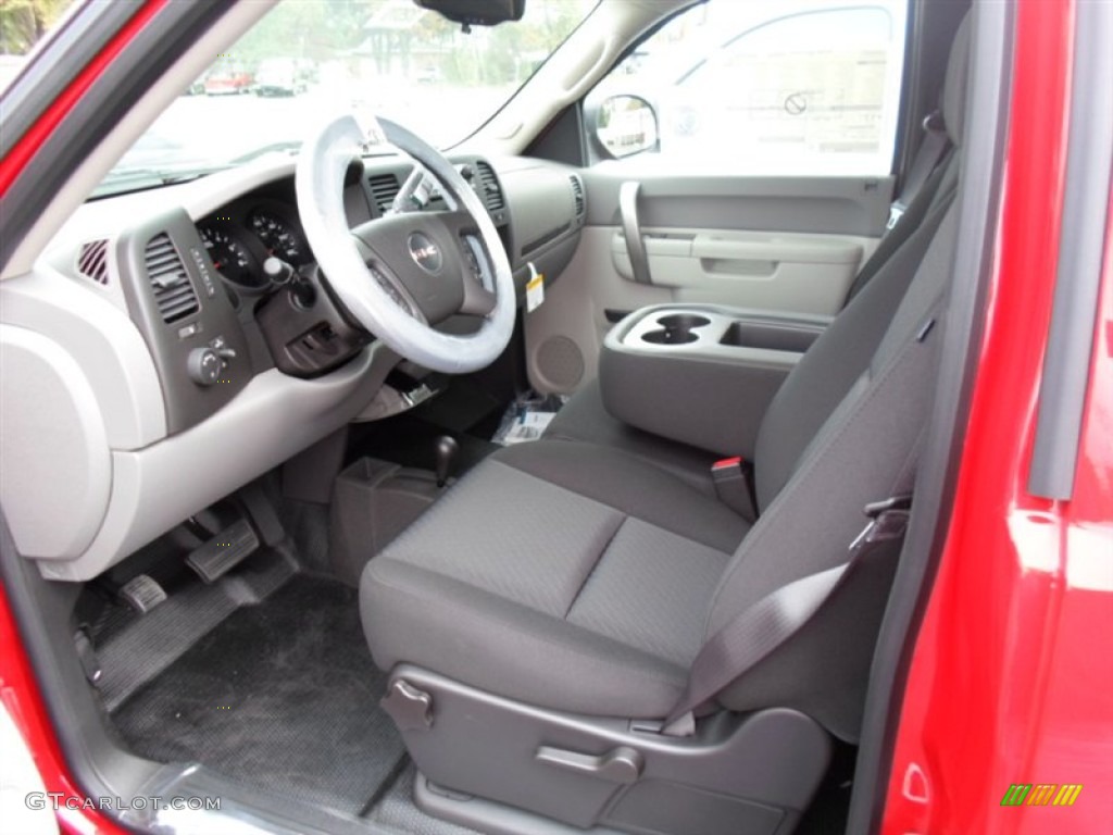 2013 Sierra 1500 Regular Cab 4x4 - Fire Red / Dark Titanium photo #4