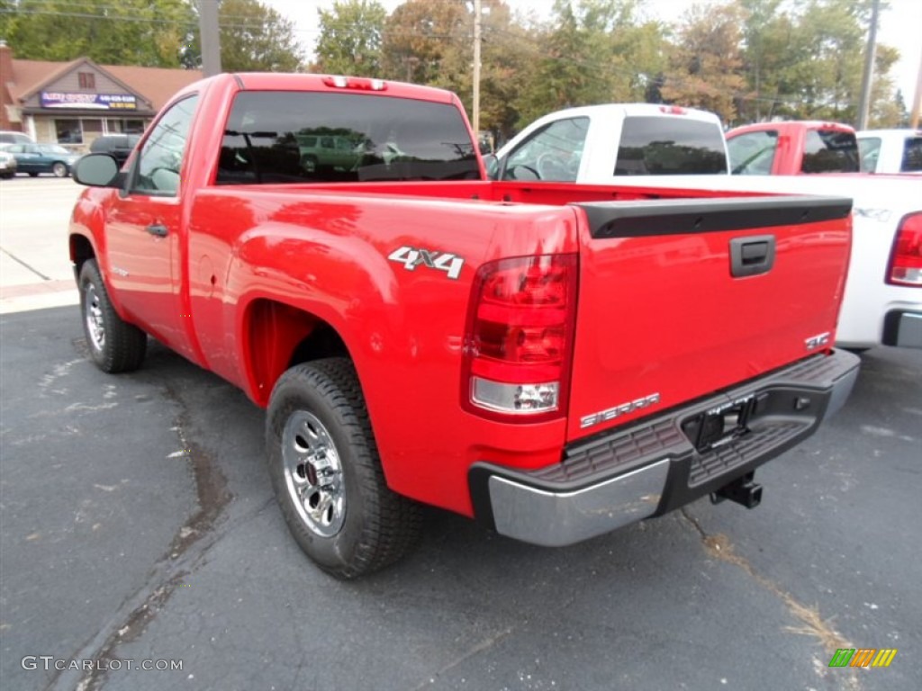 2013 Sierra 1500 Regular Cab 4x4 - Fire Red / Dark Titanium photo #5