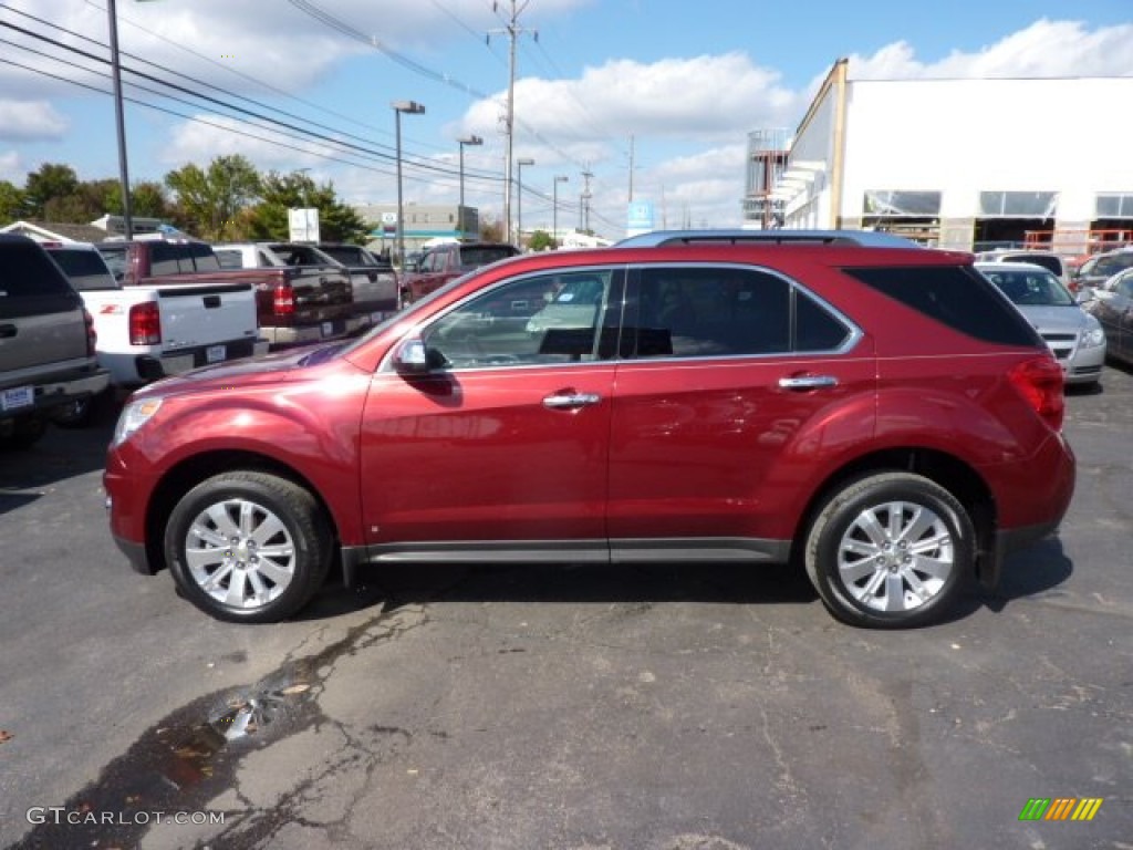 2010 Equinox LTZ AWD - Cardinal Red Metallic / Jet Black photo #4