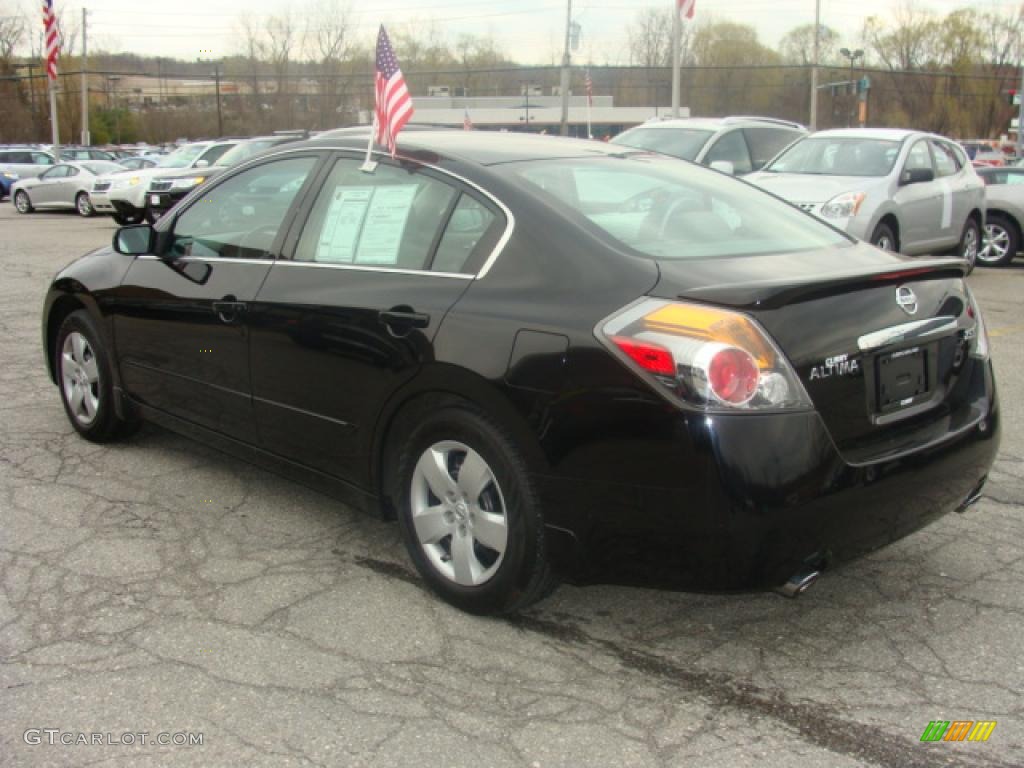 2007 Altima 2.5 S - Super Black / Frost photo #3