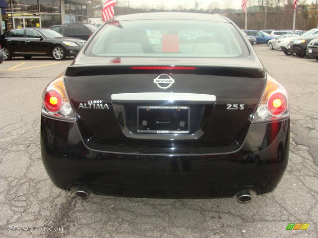 2007 Altima 2.5 S - Super Black / Frost photo #4