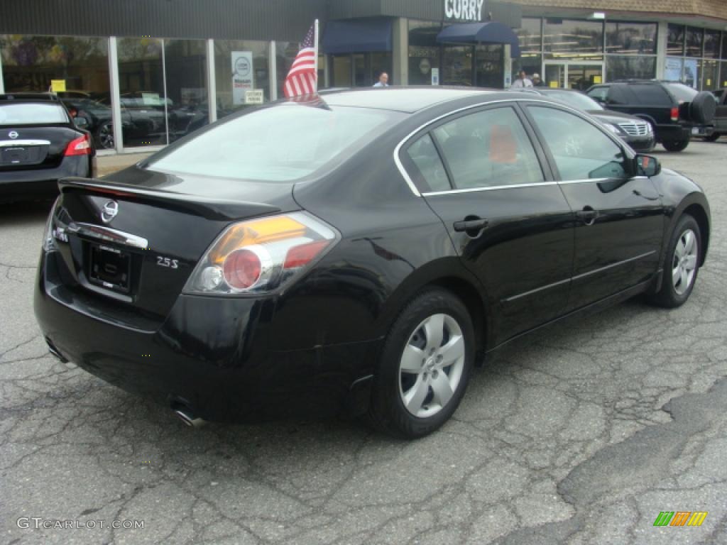 2007 Altima 2.5 S - Super Black / Frost photo #5