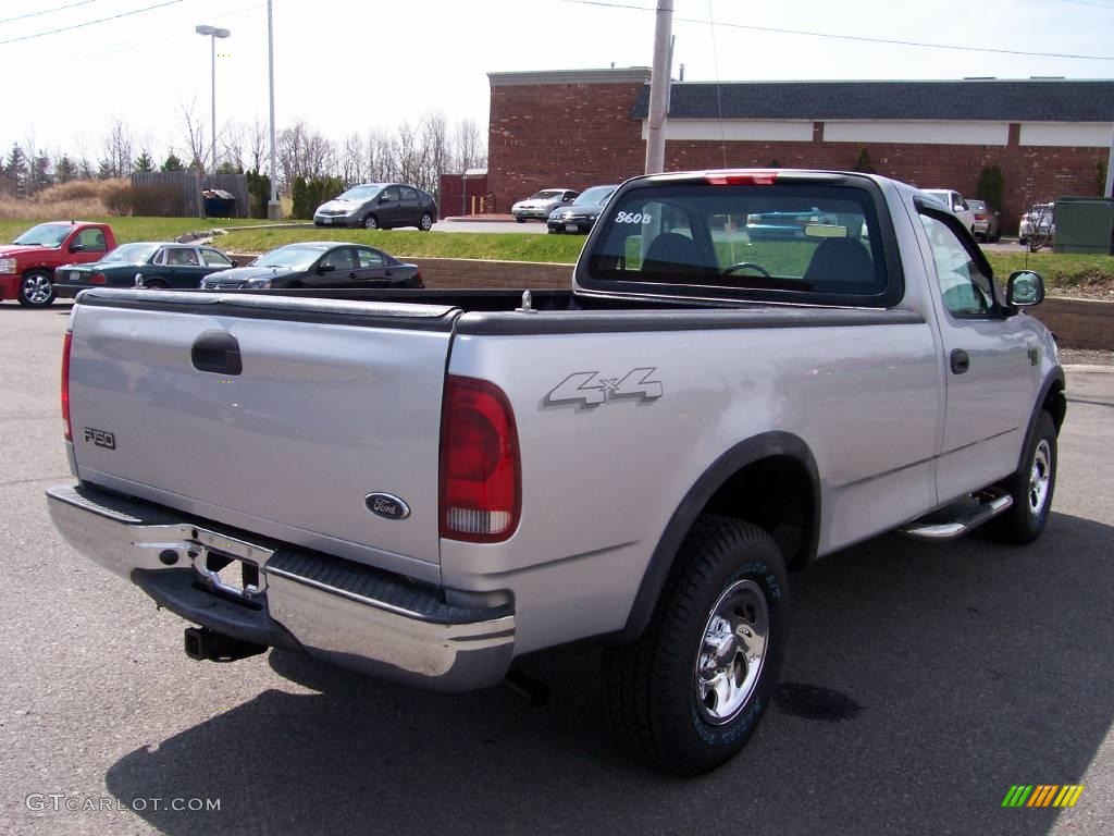 2003 F150 XL Regular Cab 4x4 - Silver Metallic / Dark Graphite Grey photo #11