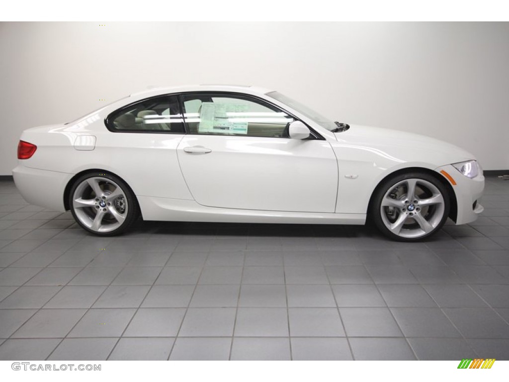 2013 3 Series 335i Coupe - Alpine White / Cream Beige photo #2