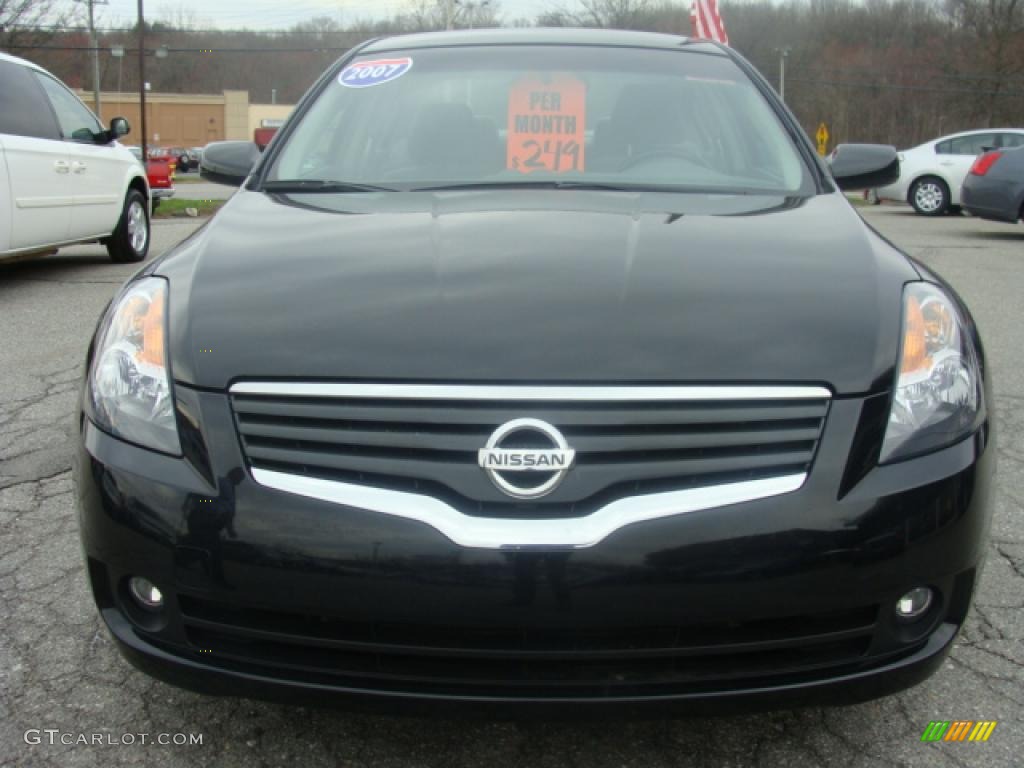 2007 Altima 2.5 S - Super Black / Frost photo #8