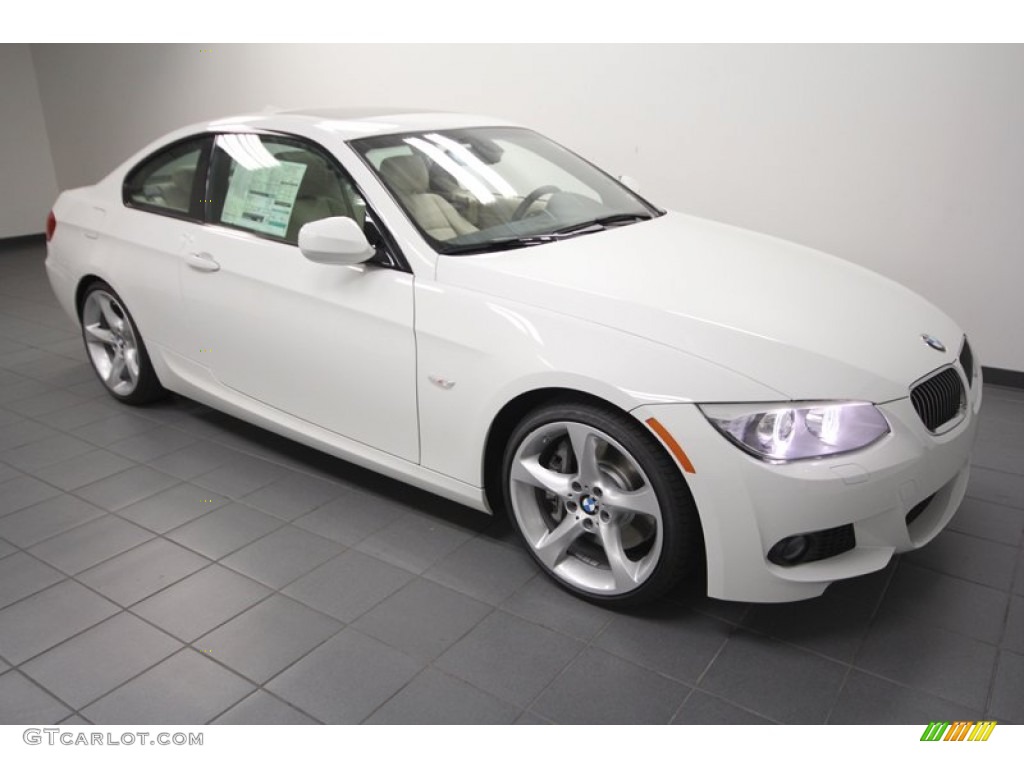 2013 3 Series 335i Coupe - Alpine White / Cream Beige photo #6