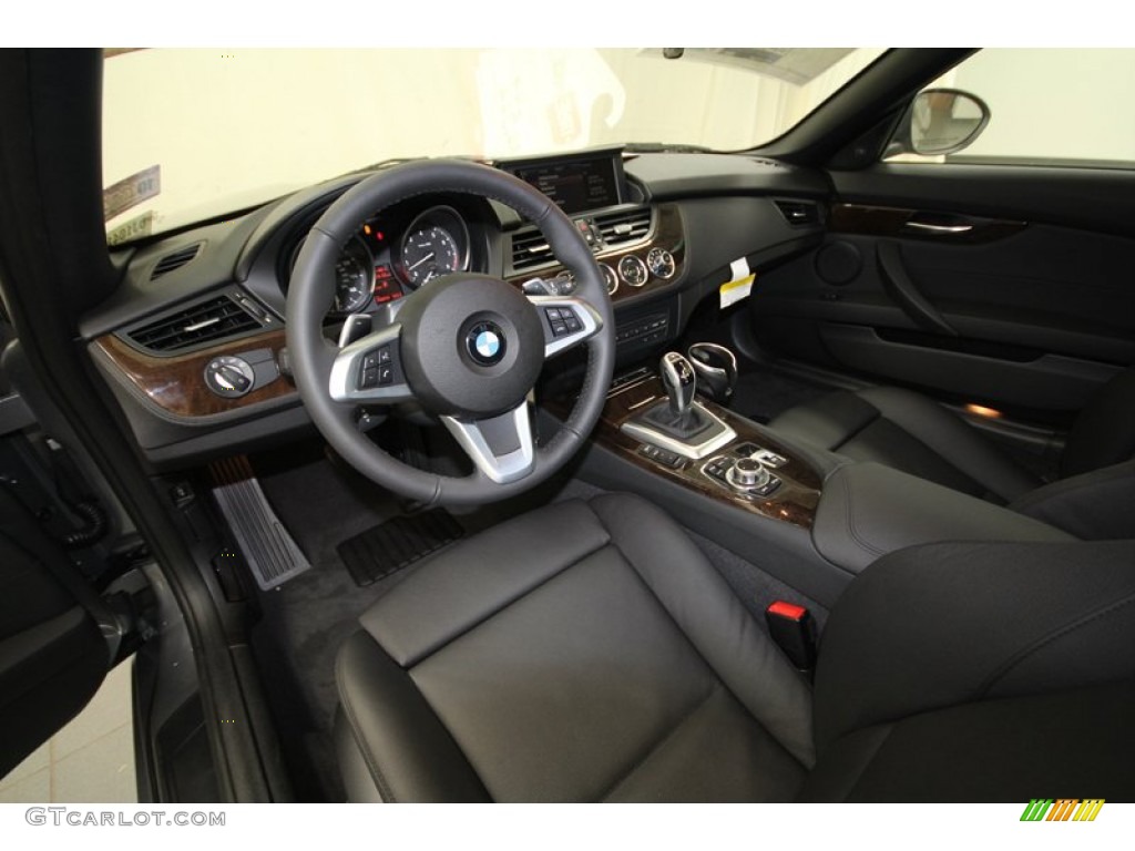 Black Interior 2013 BMW Z4 sDrive 28i Photo #71821499