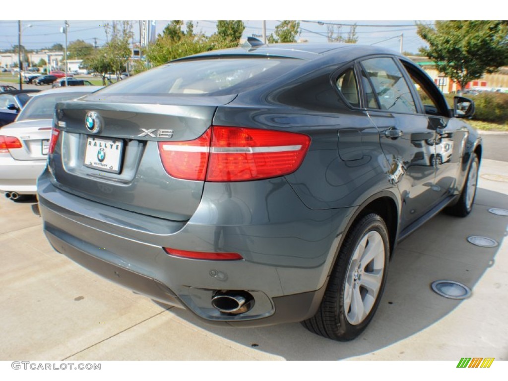 2009 X6 xDrive35i - Tasman Green Metallic / Sand Beige Nevada Leather photo #6