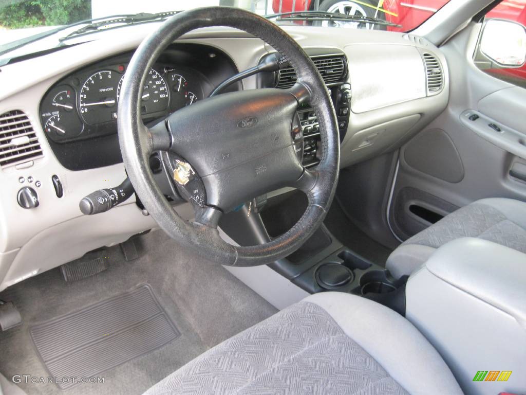 1999 Explorer XLT - Oxford White / Medium Graphite Grey photo #8