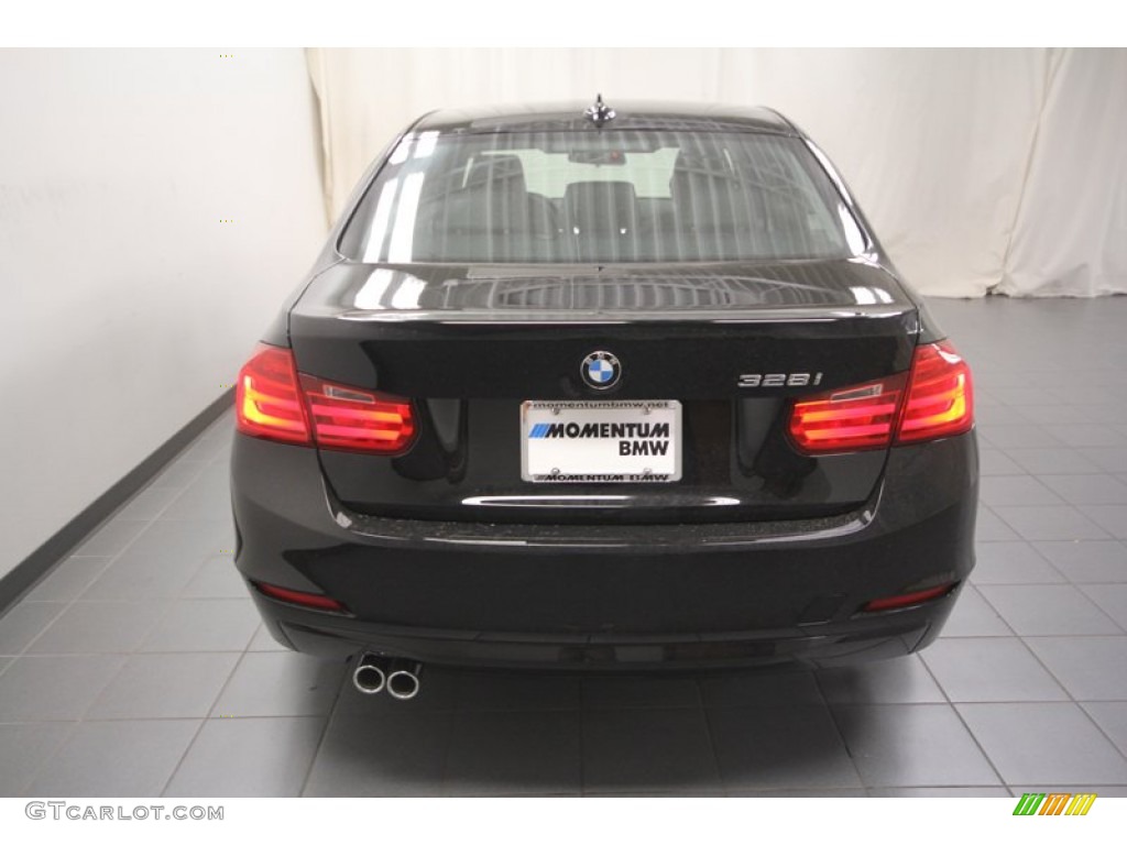 2013 3 Series 328i Sedan - Jet Black / Black photo #9
