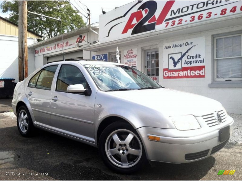 2001 Jetta GLX VR6 Sedan - Silver Arrow Metallic / Black photo #1