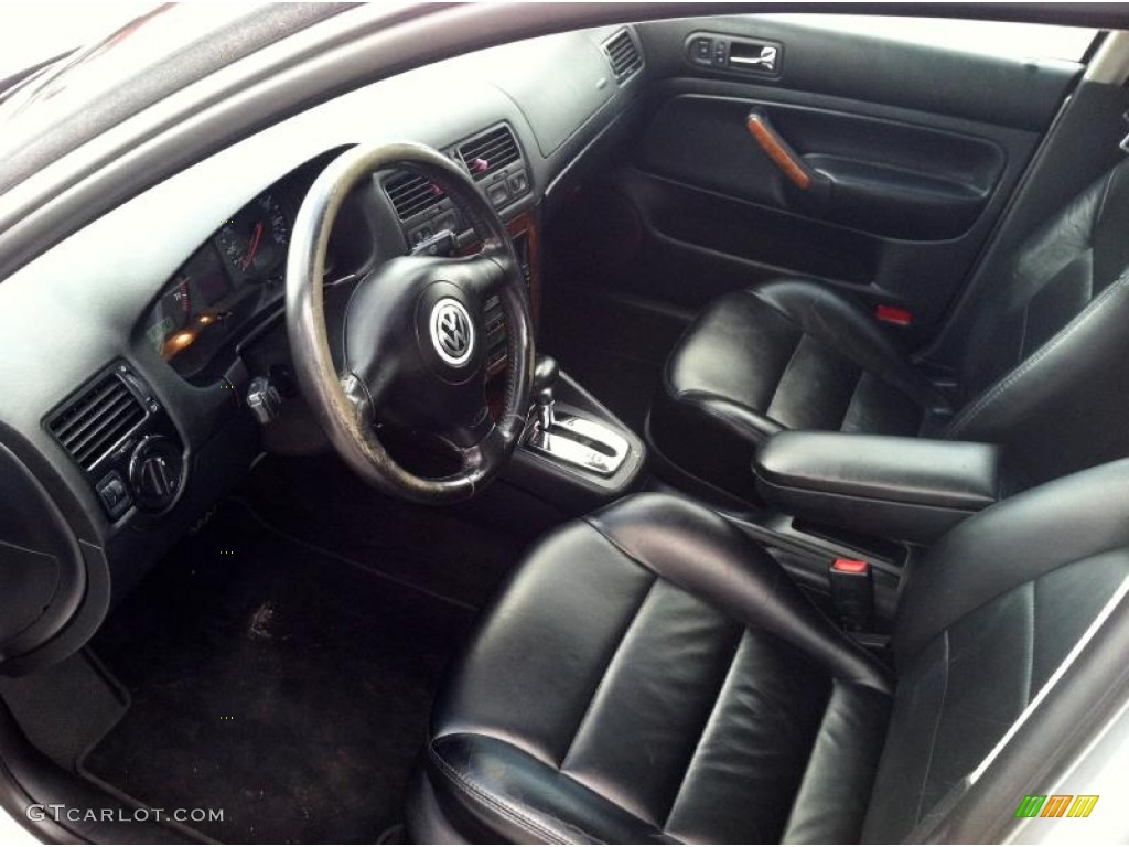 Black Interior 2001 Volkswagen Jetta GLX VR6 Sedan Photo #71824802
