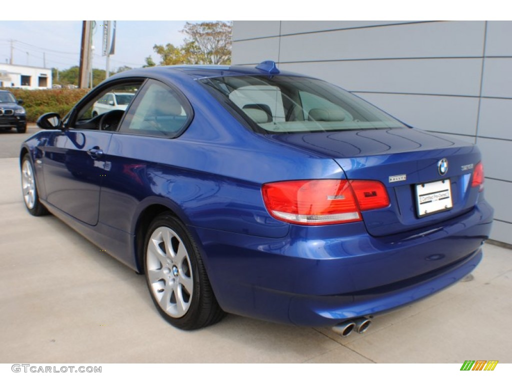 2009 3 Series 328xi Coupe - Montego Blue Metallic / Grey photo #4