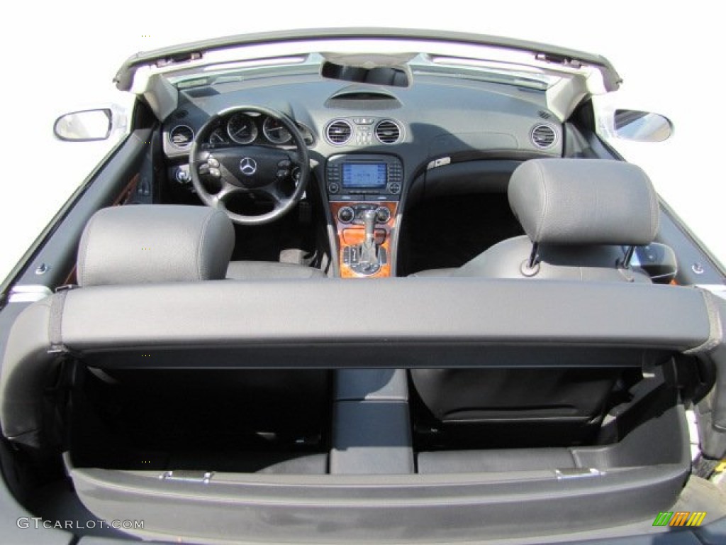 Black Interior 2008 Mercedes-Benz SL 550 Roadster Photo #71825791