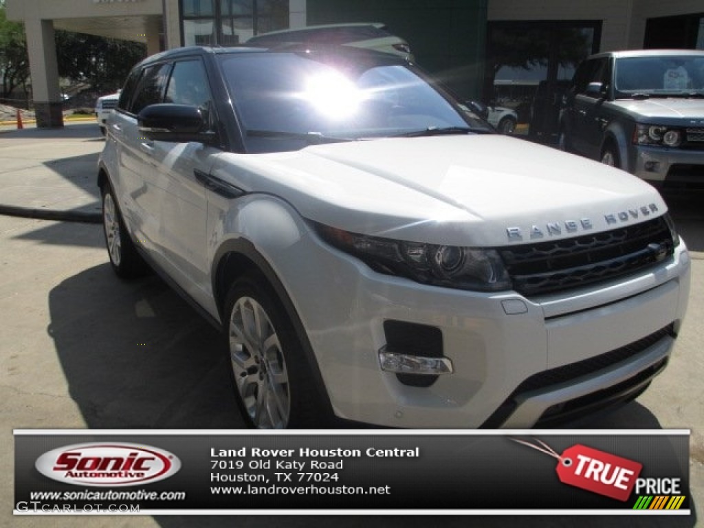 2013 Range Rover Evoque Dynamic - Fuji White / Dynamic Ebony/Pimento photo #1