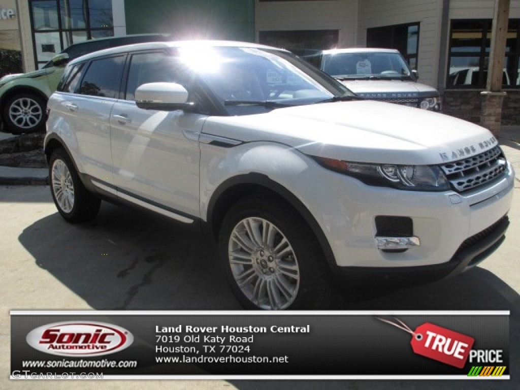 2013 Range Rover Evoque Prestige - Fuji White / Ivory/Espresso photo #1