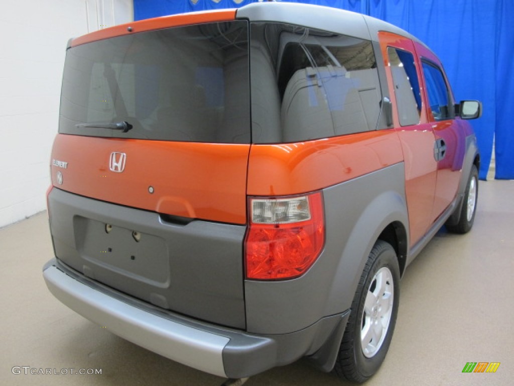 2004 Element EX AWD - Sunset Orange Pearl / Gray photo #8