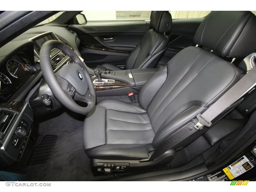 Black Interior 2013 BMW 6 Series 650i Coupe Photo #71827784