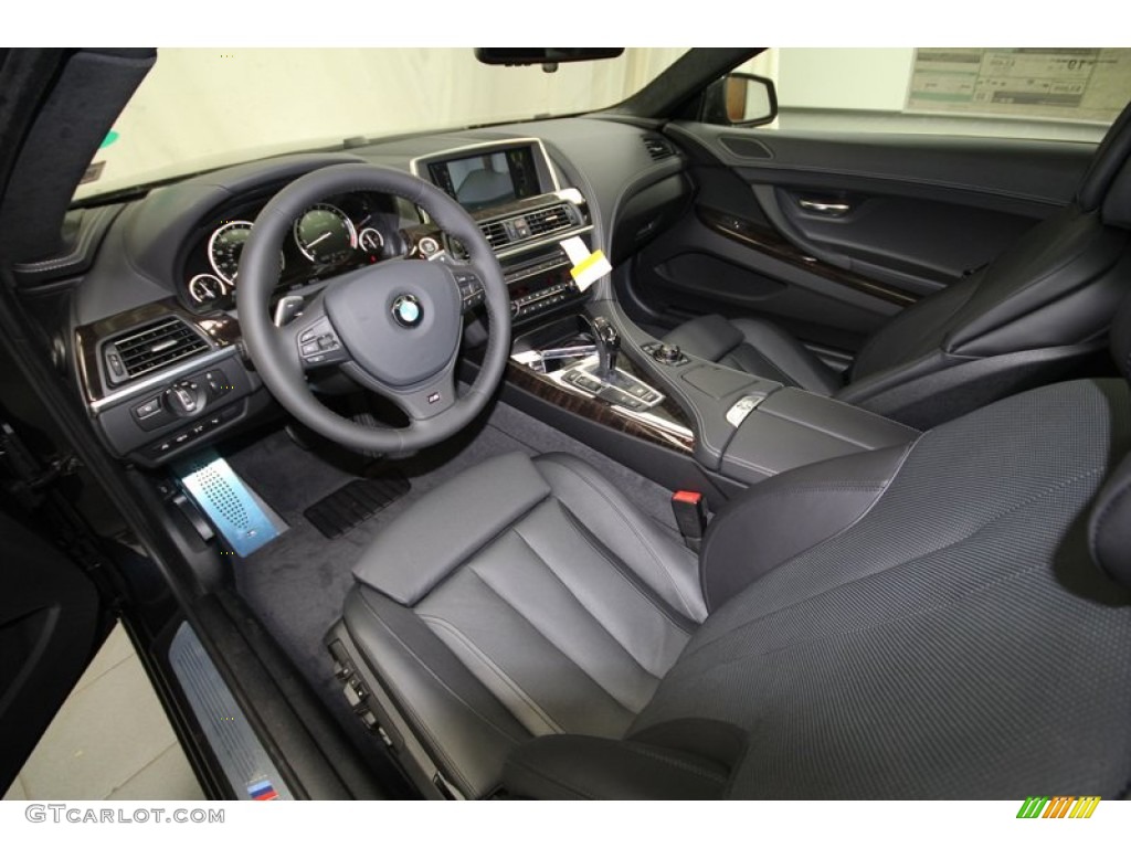 Black Interior 2013 BMW 6 Series 650i Coupe Photo #71827955