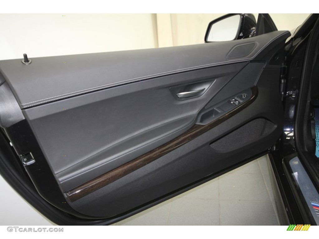 2013 BMW 6 Series 650i Coupe Black Door Panel Photo #71828003
