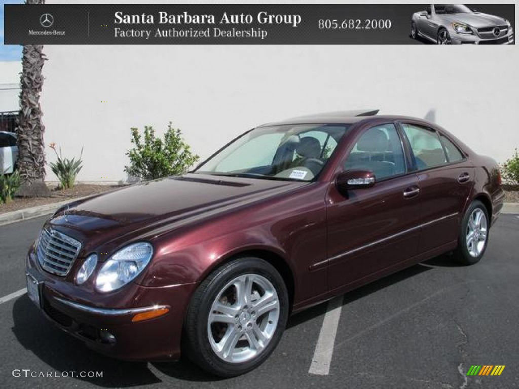 2006 E 350 Sedan - Barolo Red Metallic / Stone photo #1