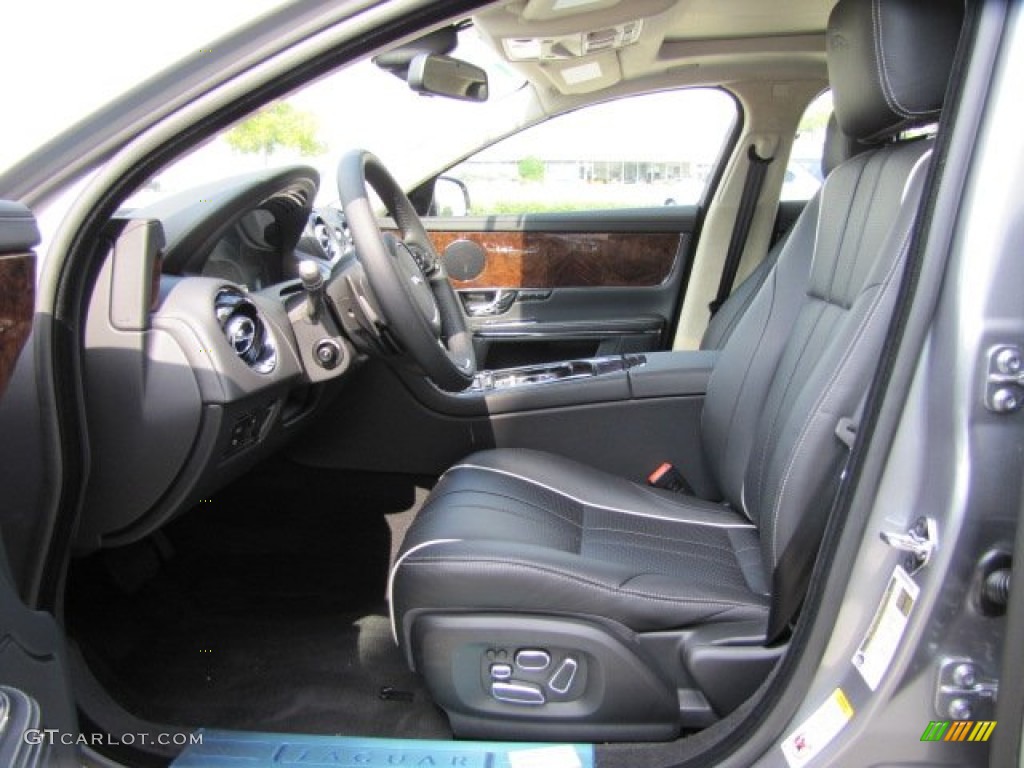 Jet/Ivory Interior 2012 Jaguar XJ XJL Portfolio Photo #71828632