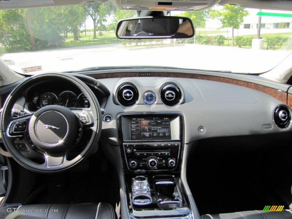 2012 Jaguar XJ XJL Portfolio Jet/Ivory Dashboard Photo #71828654