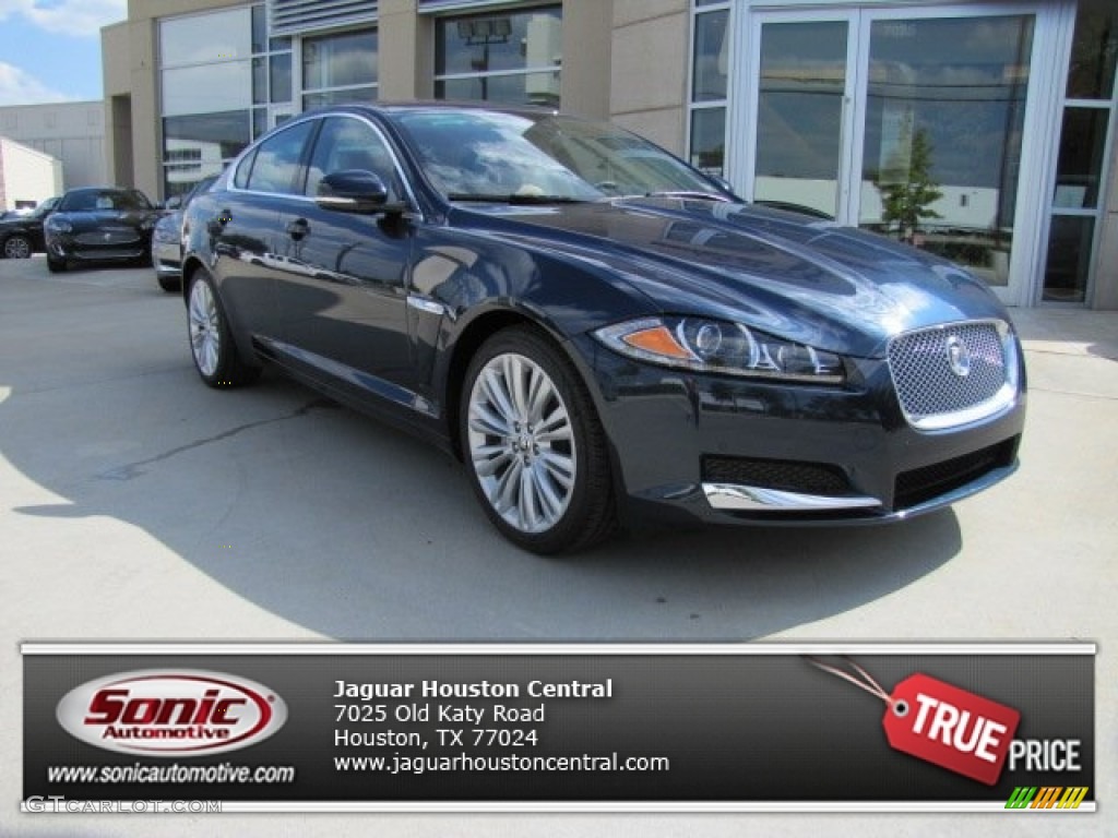 2012 XF Portfolio - Azurite Blue Metallic / London Tan/Warm Charcoal photo #1