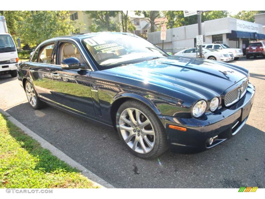 2009 XJ XJ8 - Indigo Blue / Champagne/Mocha photo #6