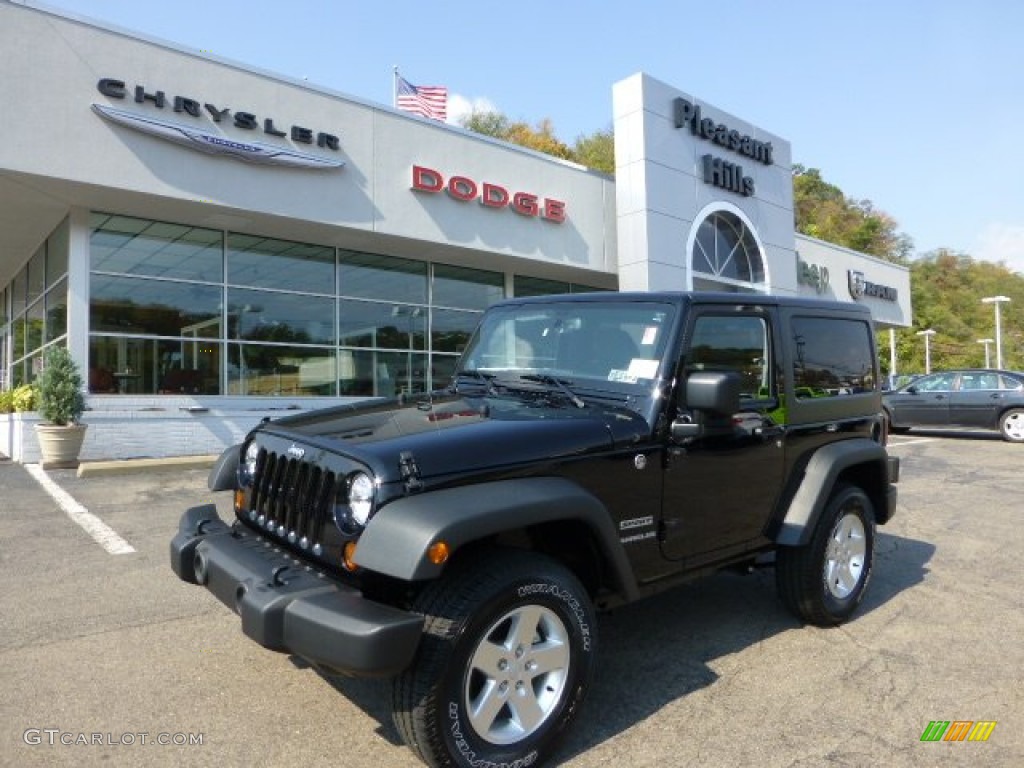 2013 Wrangler Sport 4x4 - Black / Black photo #1