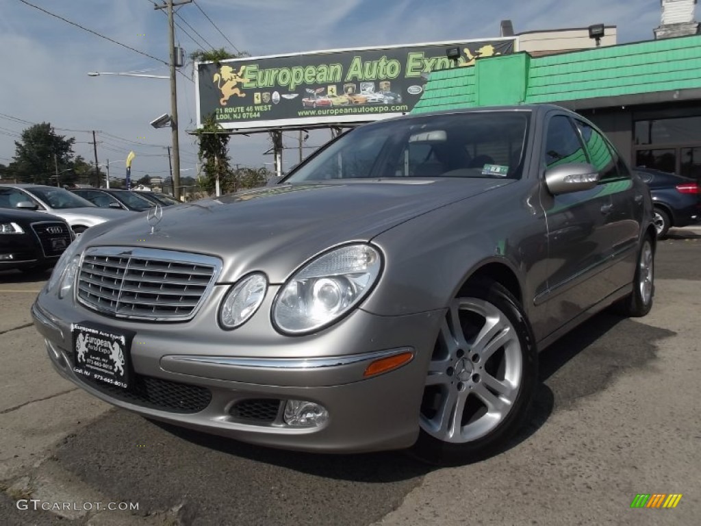 2004 E 500 Sedan - Pewter Silver Metallic / Ash photo #1