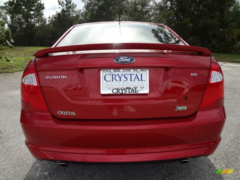 2010 Fusion SE V6 - Sangria Red Metallic / Charcoal Black photo #7