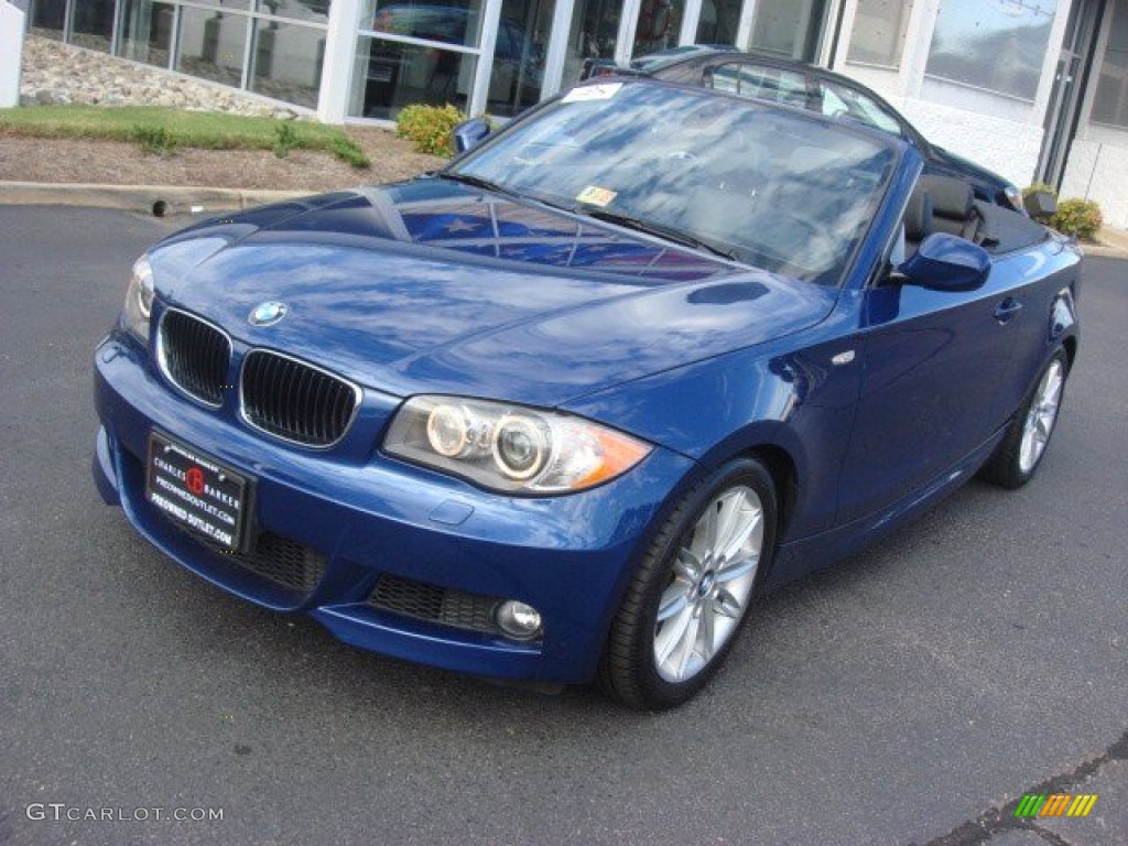 2010 1 Series 128i Convertible - Le Mans Blue Metallic / Black photo #9