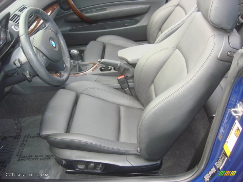 Black Interior 2010 BMW 1 Series 128i Convertible Photo #71833188