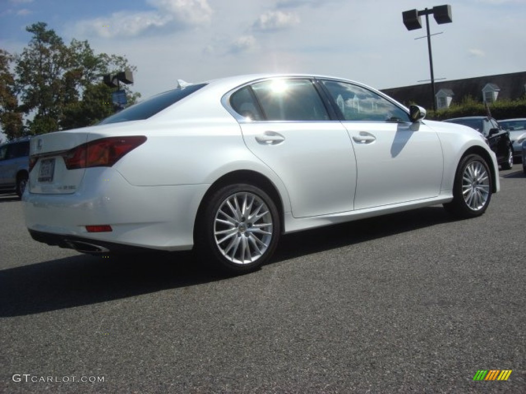 2013 GS 350 AWD - Starfire White Pearl / Flaxen photo #4