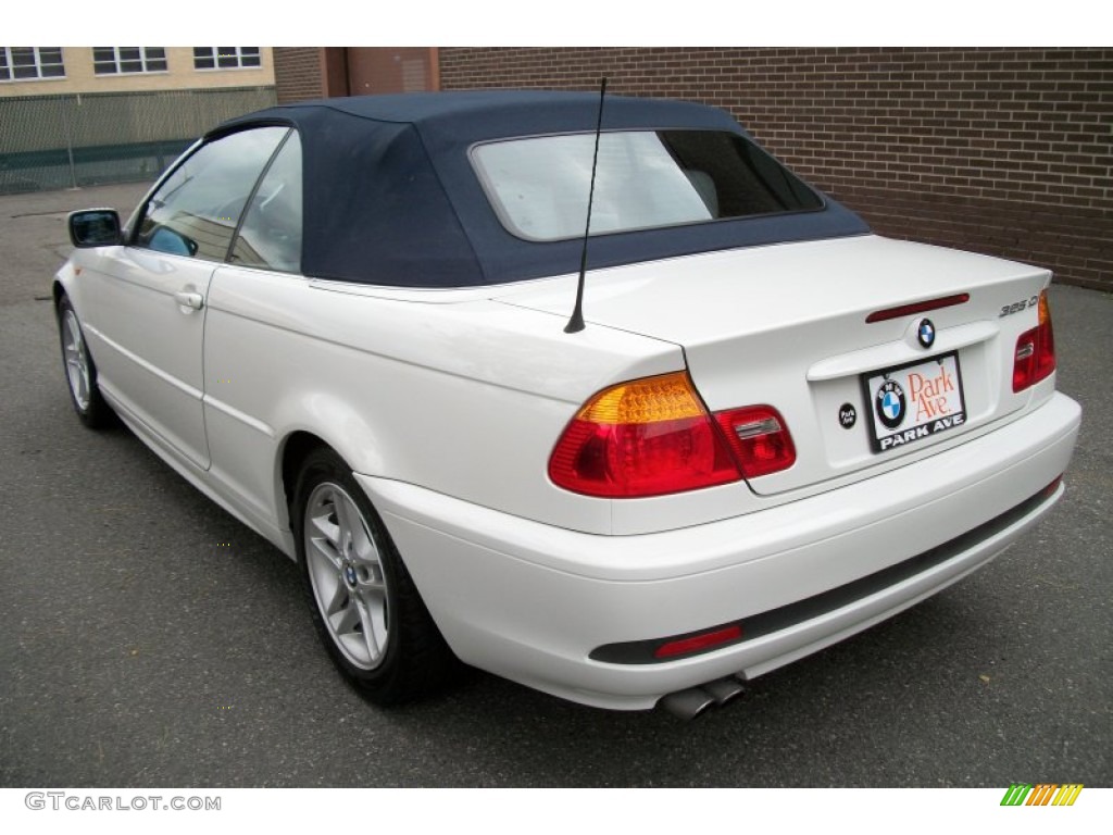 2004 3 Series 325i Convertible - Alpine White / Grey photo #3