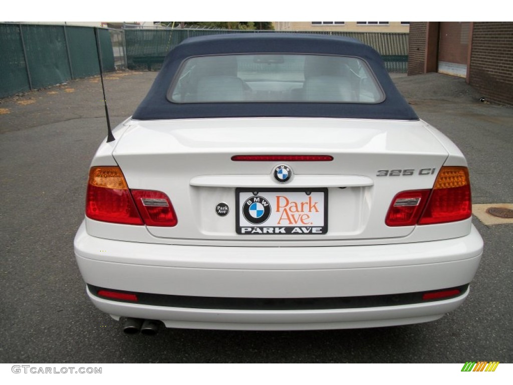 2004 3 Series 325i Convertible - Alpine White / Grey photo #4