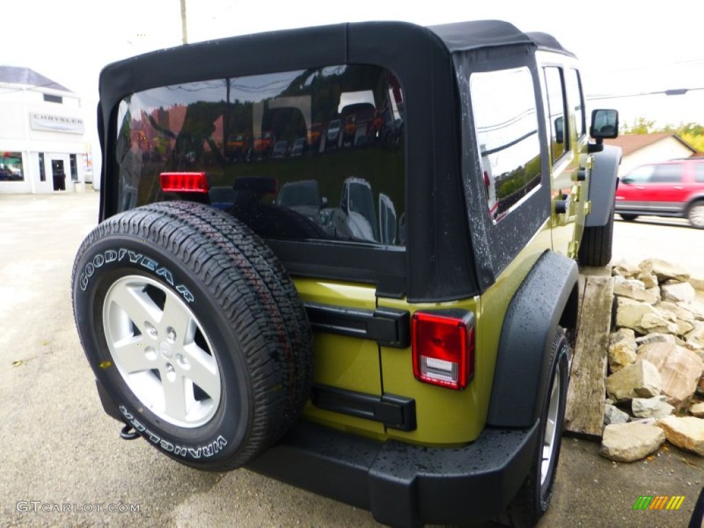 2013 Wrangler Unlimited Sport S 4x4 - Commando Green / Black photo #5