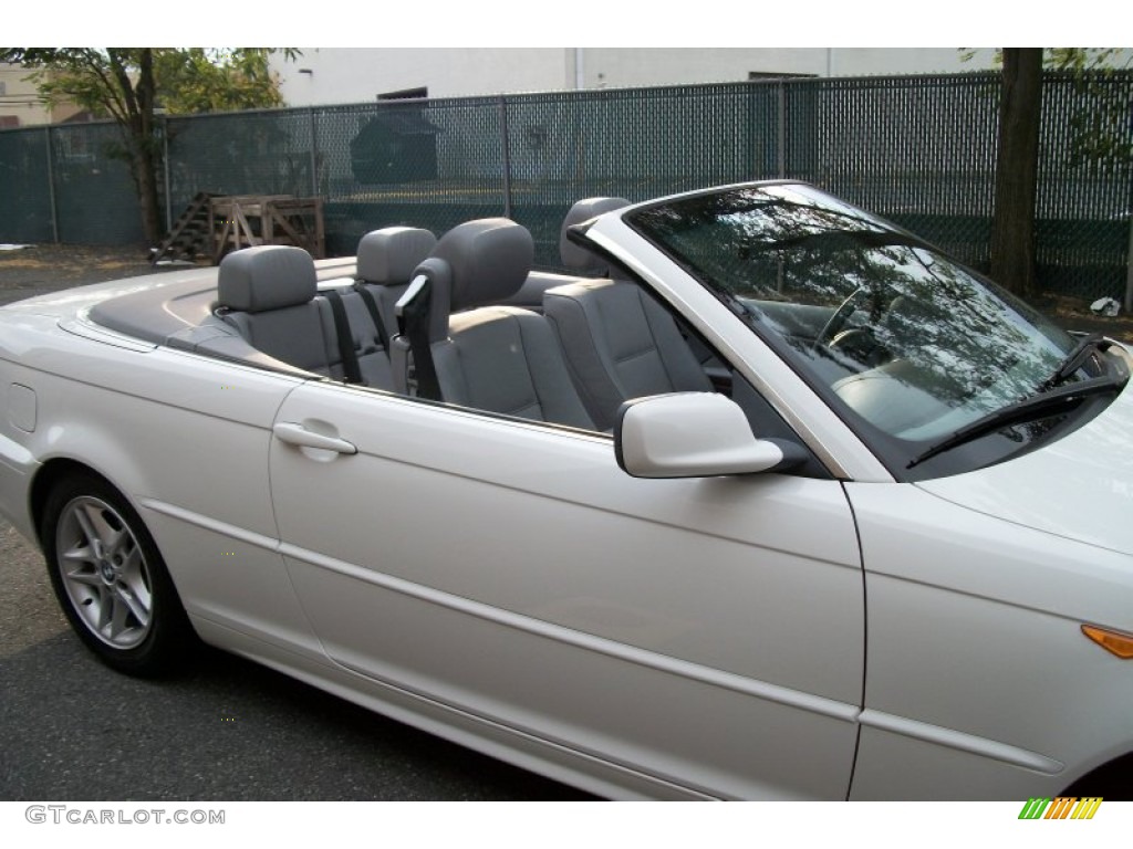 2004 3 Series 325i Convertible - Alpine White / Grey photo #20