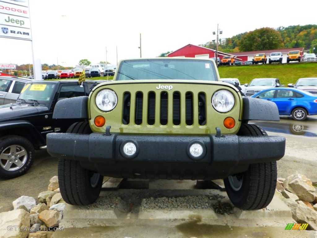 2013 Wrangler Unlimited Sport S 4x4 - Commando Green / Black photo #8
