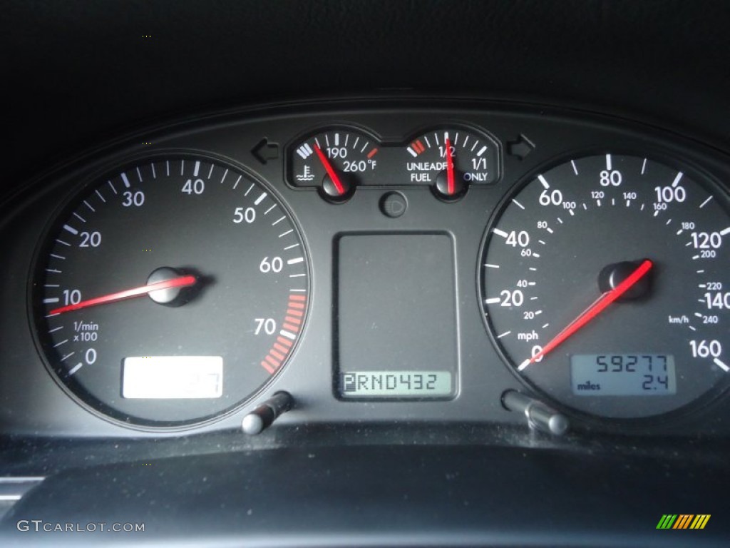 1999 Volkswagen Passat GLS Wagon Gauges Photo #71835215