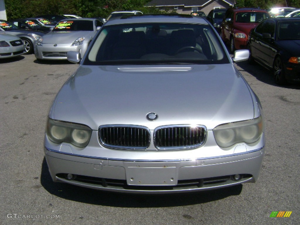 2005 7 Series 745Li Sedan - Titanium Silver Metallic / Black/Black photo #2