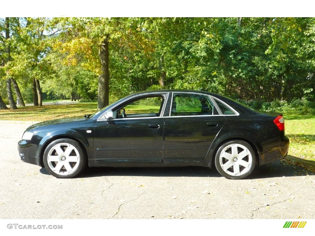 2005 S4 4.2 quattro Sedan - Brilliant Black / Black/Blue photo #4