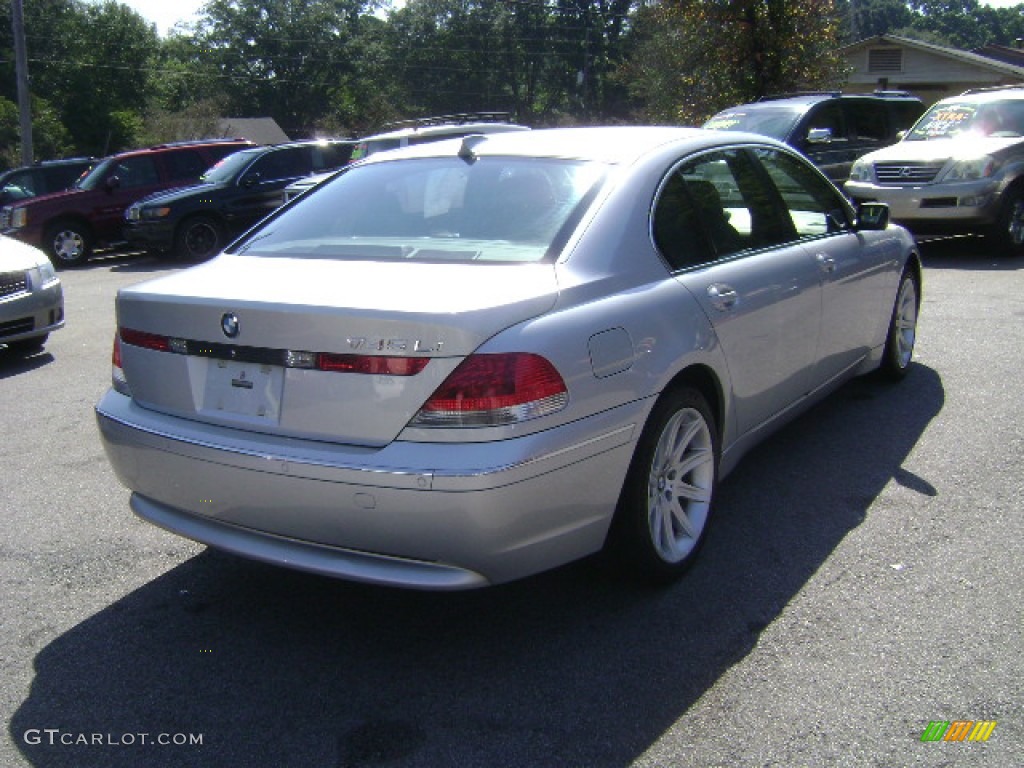 2005 7 Series 745Li Sedan - Titanium Silver Metallic / Black/Black photo #7