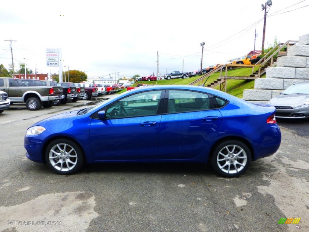 Blue Streak Pearl Coat 2013 Dodge Dart SXT Exterior Photo #71836373