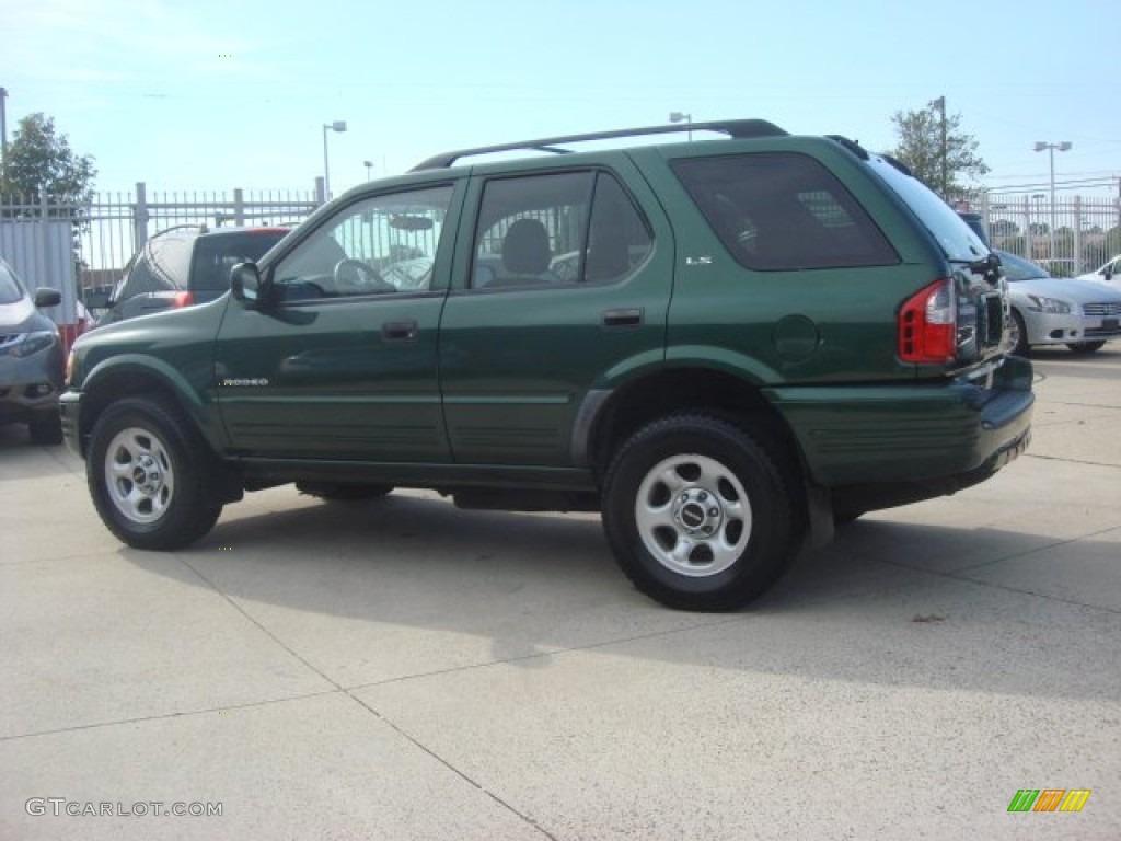 2002 Rodeo LS - Garden Green Mica / Beige photo #5