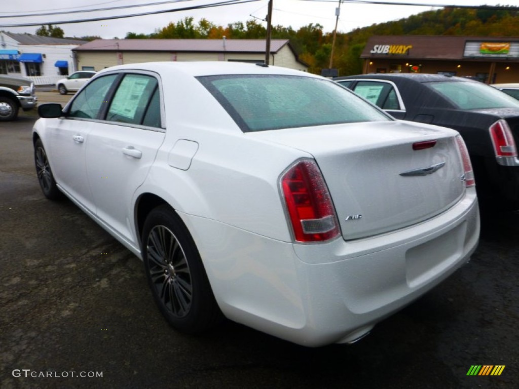 2013 300 S V8 AWD - Bright White / Black/Red photo #3